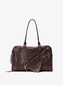 SOFT COLLAR BRIEFCASE - CHOCOLATE