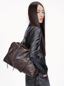 SOFT COLLAR BRIEFCASE - CHOCOLATE