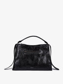COLLAR L TOP HANDLE BAG - BLACK