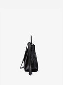 COLLAR L TOP HANDLE BAG - BLACK