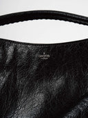 COLLAR L TOP HANDLE BAG - BLACK
