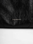 COLLAR MINI TOP HANDLE BAG - BLACK