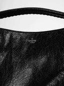 COLLAR MINI TOP HANDLE BAG - BLACK