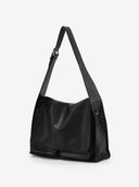 DOUBLE P L MESSENGER BAG - BLACK