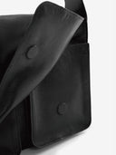 DOUBLE P L MESSENGER BAG - BLACK