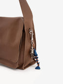 DOUBLE P L MESSENGER BAG - CARAMEL