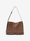 DOUBLE P L MESSENGER BAG - CARAMEL