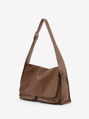 DOUBLE P L MESSENGER BAG - CARAMEL