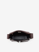 DOUBLE P L MESSENGER BAG - CHOCOLATE