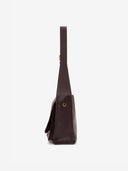 DOUBLE P L MESSENGER BAG - CHOCOLATE
