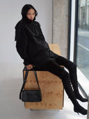 DOUBLE P S MESSENGER BAG - BLACK