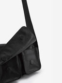 DOUBLE P S MESSENGER BAG - BLACK