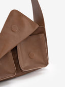 DOUBLE P S MESSENGER BAG - CARAMEL