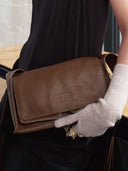 DOUBLE P S MESSENGER BAG - CARAMEL
