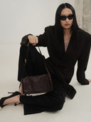 DOUBLE P S MESSENGER BAG - CHOCOLATE