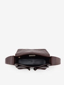 DOUBLE P S MESSENGER BAG - CHOCOLATE