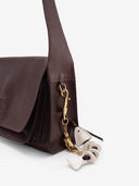 DOUBLE P S MESSENGER BAG - CHOCOLATE