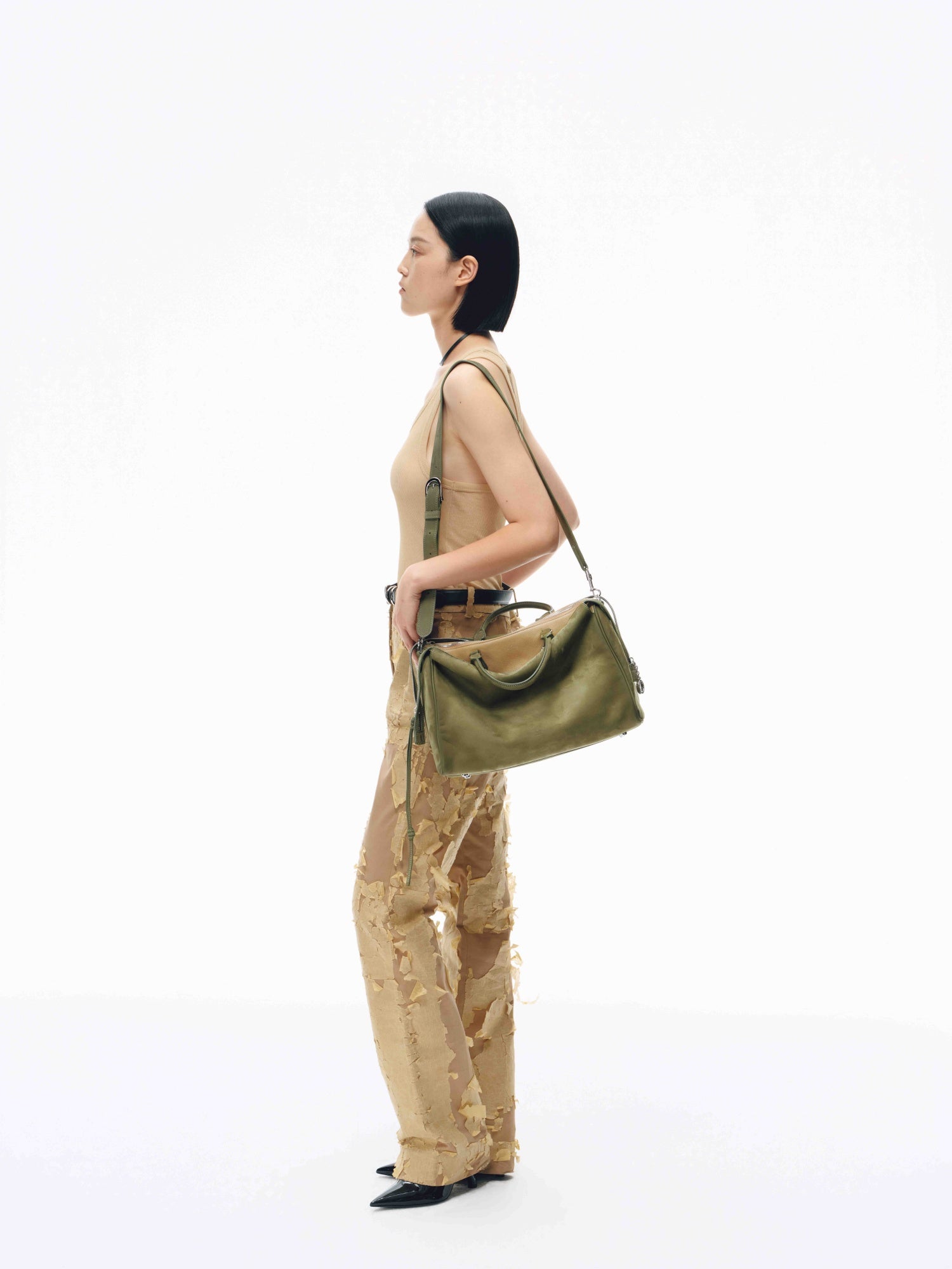 DOUBLE Z L BOSTON BAG - MOSS – Grotto Official