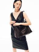 GOGO L HOBO BAG - CHOCOLATE