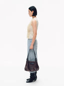 SOFT CARRY M TOTE BAG - BURGUNDY