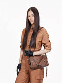 SOFT COLLAR S BOWLING BAG - CARAMEL