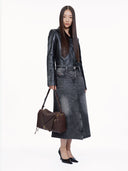 SOFT COLLAR M BOWLING BAG - CHOCOLATE