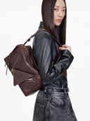 SOFT COLLAR M BOWLING BAG - CHOCOLATE