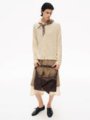 SOFT COLLAR M HOBO BAG - CHOCOLATE