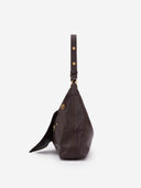 SOFT COLLAR M HOBO BAG - CHOCOLATE