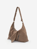 SOFT COLLAR M HOBO BAG - MOCHA