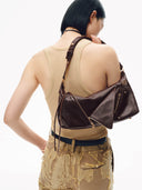 SOFT COLLAR S HOBO BAG - CHOCOLATE