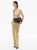 SOFT COLLAR S HOBO BAG - CHOCOLATE