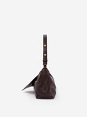 SOFT COLLAR S HOBO BAG - CHOCOLATE