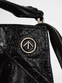 COLLAR S HANDBAG - BLACK