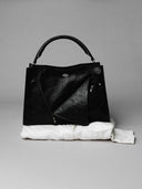 COLLAR S HANDBAG - BLACK