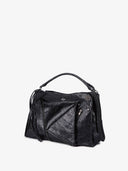 COLLAR S HANDBAG - BLACK