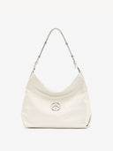 STONE L HOBO BAG - WHITE