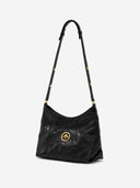 STONE S HOBO BAG - BLACK