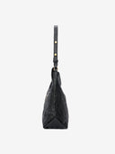 STONE L HOBO BAG - BLACK