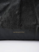 STONE L HOBO BAG - BLACK