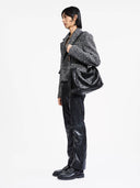STONE L WEEKEND BAG - BLACK