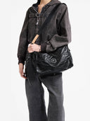 STONE M WEEKEND BAG - BLACK