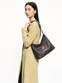 STONE S HOBO BAG - EBONY BROWN