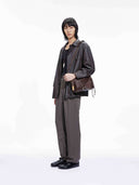 SOFT COLLAR S BOWLING BAG - CHOCOLATE