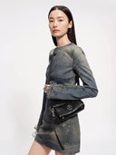 STONE MINI WEEKEND BAG - BLACK