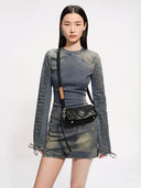 STONE MINI WEEKEND BAG - BLACK