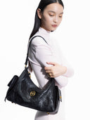 TOAST L HOBO BAG - BLACK